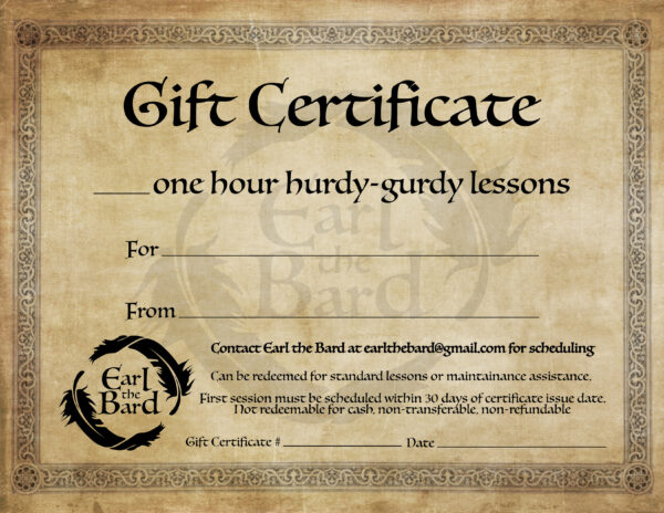 Gift Card for Lessons